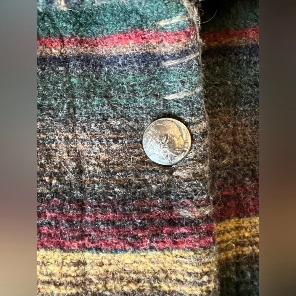 VTG Unlimited Quest Striped Western Wool Blend Button Up Jacket - Picture 3 of 6